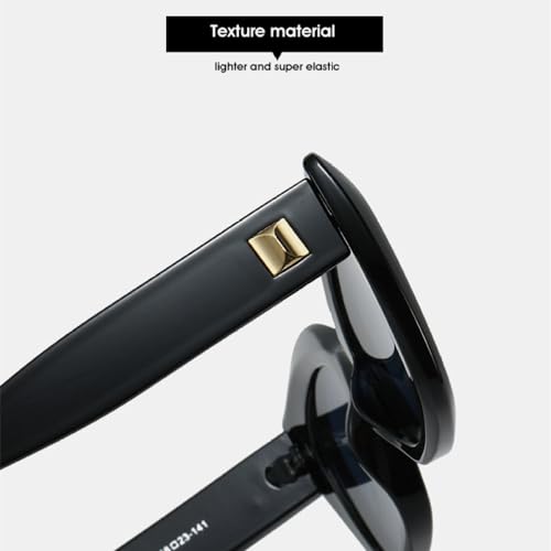 Lunettes de soleil œil de chat aux rivets rétro et reflets translucides - 4