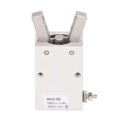 Air Gripper Pneumatic Cylinder Angular Style Aluminium Clamps Single Double Acting, Mhc2-16D Pneumatic Finger Air Gripper Cylinder, M5X0.5 Connection Tube Dia #TOP5