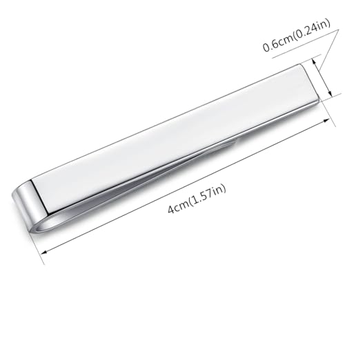 honey bear 15734 3pcs mens boys skinny tie clip set tie bar for narrow tie gift 4cm