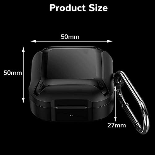 Image of Verilux Heavy Duty Earphone Case Compatible with Samsung Galaxy Buds Pro. Buds Live 2020,Hard Shell 3D Luxury Bumper Protective Shockproof Earbuds Wireless Charging Case Cover Skin (Blue