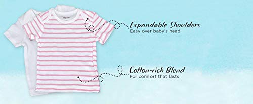 image for Hanes unisex baby Ultimate Flexy 4 Pack Short Sleeve Crew Tees T Shirt