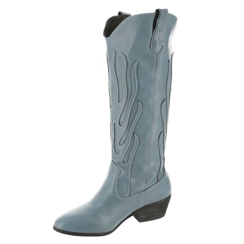 Masseys Cash for Women, Western Boot Style with Flame Details4