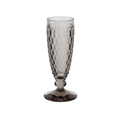 Villeroy & Boch Boston Coloured Sektglas Smoke, 150 ml, Kristallglas, Grau – Ansicht 1