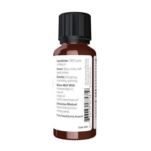 Aceite Esencial de Nuez Moscada NOW 1 Onza miniatura 2