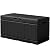 Flamaker Outdoor Storage Box 85 Gallon Resin Waterproof Deck Box with Wood Texture Large Storage Bin for Patio Cushions (Black)