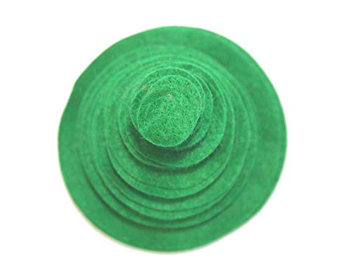 Image of Playfully Ever After Green Craft Felt Circles (Mixed Size Pack - 56pc)