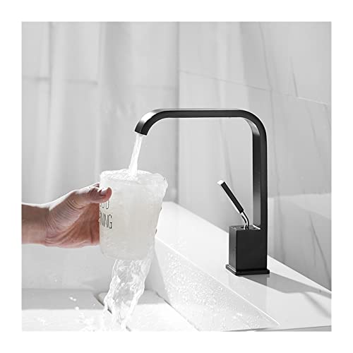 Robinet d'évier noir avec mitigeur eau chaude et froide précis