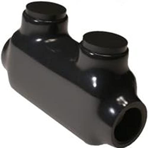 Morris Products 97019 Black Insulated In-Line Splice 1/0 -14 Wire Range, 1-Pack