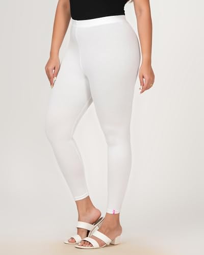 Image of Loveit Womens Solid Viscose Slim Fit Ankle Length Leggings