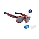 OhO Video Sunglasses, Water Resistance Ultra Full HD Camera with Built-in 64GB Memory and UV 400...