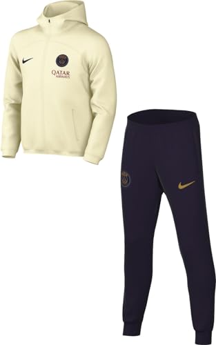 Nike Psg Tracksuit Psg Y Nk Df Strk Hd Trk Suit K, Coconut Milk/Blackened Blue, DX3554-116, M