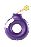BigMouth Inc Cannonball Pool Float, Blow Up Swim Ring for Kids and Adults, Inflatable Pool Tube with Cup Holder, Over 4 Feet Wide