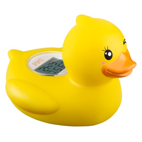Image of b&h Baby Thermometer, The Infant Baby Bath Floating Toy Safety Temperature Thermometer (Winking Duck)