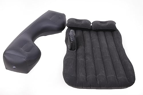 Image of Onirii Inflatable Car Air Mattress Back Seat Bed with Air Pump,Thickened Portable Car Travel Sleeping Camping Air Mattress Blow Up Bed for Car Universal SUV