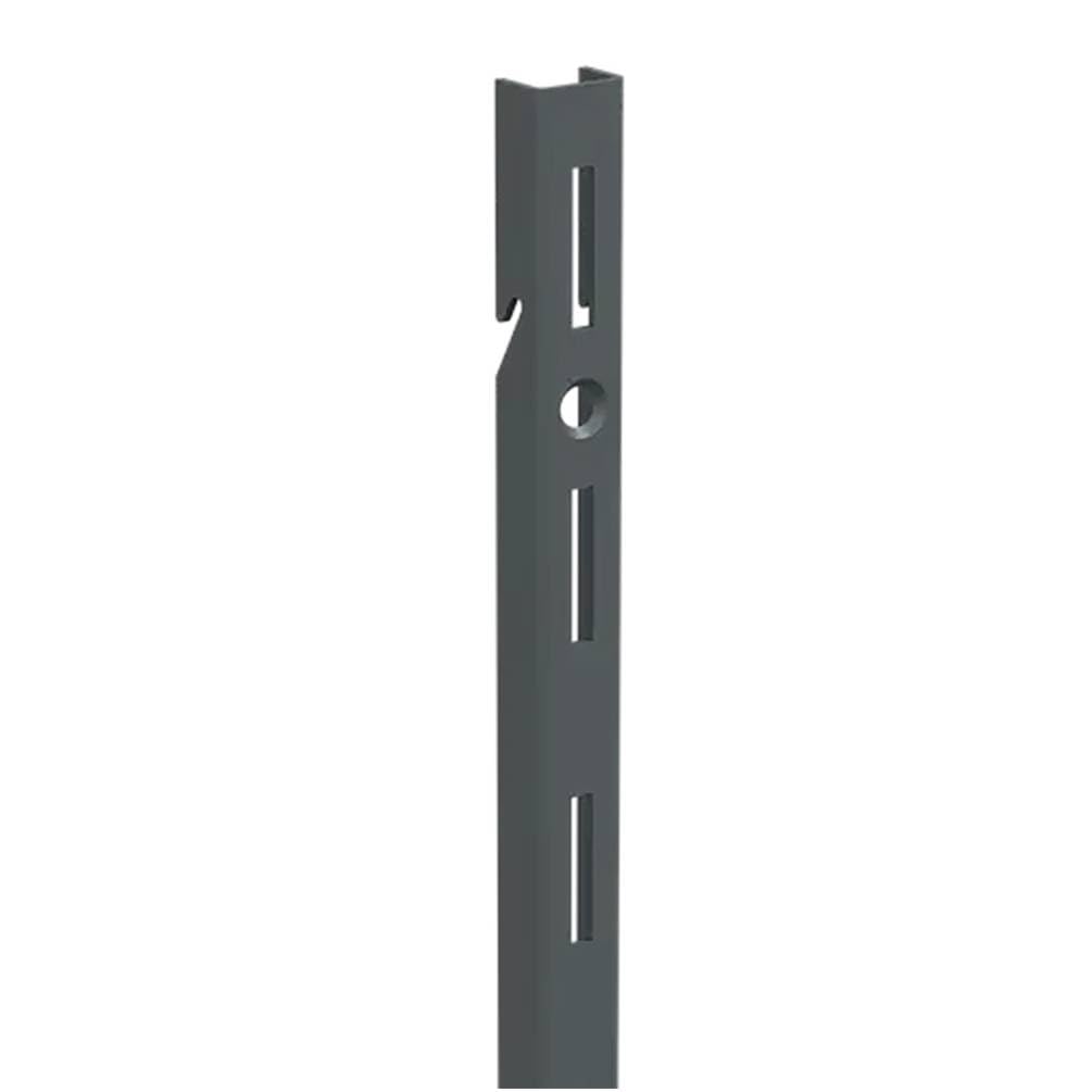 Montants simples rainurés D-Work 500 mm anthracite pour rangement mural