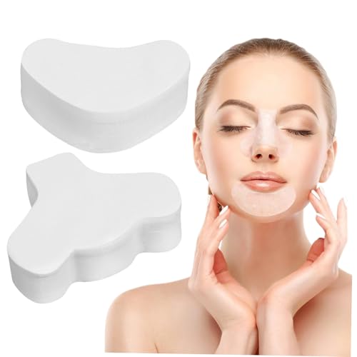 SMASOLO 200 piezas Tiras de Algodón para Limpieza Facial Parches para Nariz y Barbilla Papel para Cómodo y Eficaz para Eliminar Impurezas
