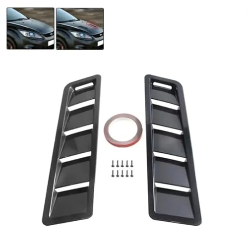 Pièces extérieures décoratives de remplacement capot Mustang noir - 3