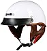 Demi Casque De Moto Rétro Ouvert Casque Protection Tout-Terrain Vintage Certifié ECE Coque ABS Protections Auditives Scooters Quatre Saisons pour Hommes Et Femmes Croiseurs A,XL(61-62CM)
