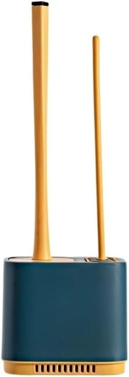 Toilet Brush Wall Mounted Plastic Toilet Brush Silicone Brush Head Toilet Bowl Brush Holder Set Base with Two Brushes Toilet Brush Toilets Brushes