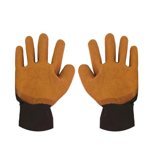 Homeponnew 1 paire de gants de jardinage pour homme et femme, équipement de protection en latex épais, gants imperméables et résistants à l'usure pour le travail de jardin en plein air