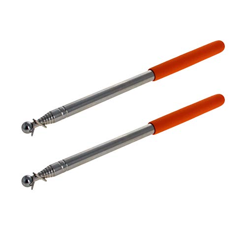 Image of Othmro 2pcs Telescopic Teachers Pointer,Teachers Pointer Stick, Extendable Hand Pointer Retractable Classroom Whiteboard Pointer Extendable for Teachers, Guides, Coach Extend to 55.1 inch