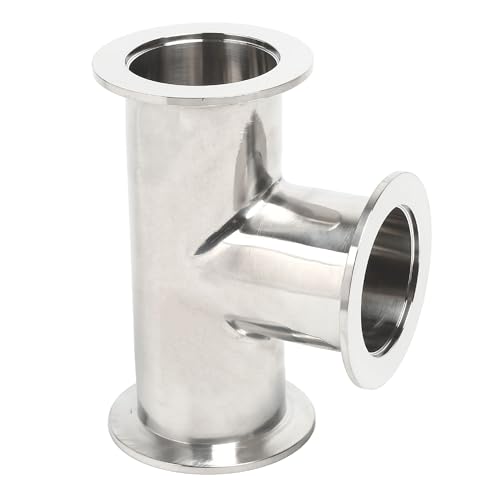 Image of QiiMii Vacuum Fittings - KF-50 Tri Clamp Tee 3 Way Stainless Steel SS304