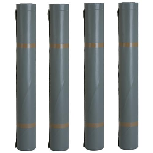 Baufolie 4xTyp 150 4m x 50m (4x 200m²) transluzent - Extra starke Bauplane - wasserdichte Abdeckfolien Rolle - reißfeste Estrichfolie - Plastikfolie für Innen- und Außenbereich