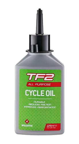 Weldtite Cycle Oil (125ml) - All Purpose Oil - Mineral Bicycle Lubricant for Bike Bearings, Cables, Pedals, Chains and Links - 125ml