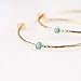 14K Gold-Plated Dainty Hoop Earrings with Simulated Blue Turquoise - Lightweight, Hypoallergenic, Chic Boho Design for Versatile Everyday Elegance - delicate minimal Jewelry by MJLULU