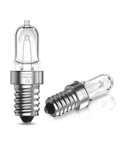 Lamptobe Ampoule de Four E14 42W - Résistante à 500 Degré SES Lampe de Four E14 Blanc Chaud 2700K AC 220-240V Dimmable pour Lampe au Sel de l'Himalaya,...