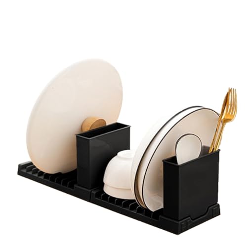 Escurreplatos plegable, organizador de cocina, escurridor de platos, soporte multifuncional para platos, palillos, cucharas, accesorios de cocina