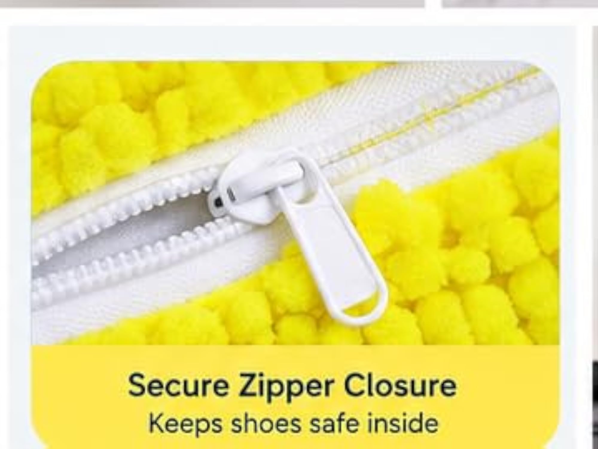 Chenille Microfiber Shoe Washing Machine Bag with Zipper