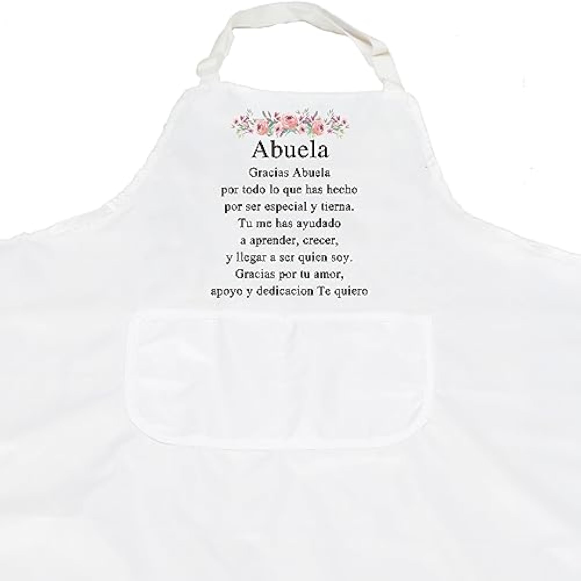 Gracias Abuela Apron With Pockets, Kitchen Gift