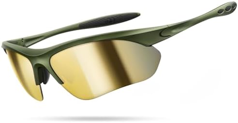 Lamicall Sportbrille Herren, Fahrradbrille Damen, UV400 Sonnenbrille Sport | [22g Ultraleicht & Multifunktional] Polarisierte Schnelle Brille, TR-90 Sport Brille für Fahrrad, Laufe