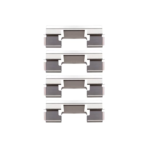 Image of Detroit Axle - Front Brake Pads for 2005-2010 Jeep Grand Cherokee Commander 2006 2007 2008 2009 Ceramic Brake Pads w /Hardware Replacement
