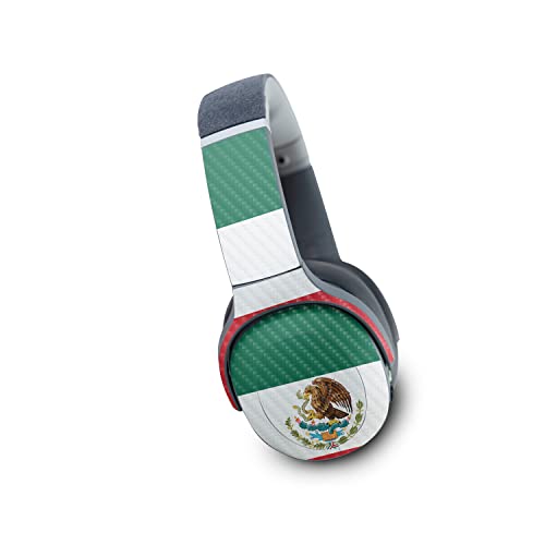 Image of MightySkins Carbon Fiber Skin Compatible with Skullcandy Crusher Evo Wireless - Mexican Flag | Protective, Durable Textured Carbon Fiber Finish | Easy to Apply | Made in The USA