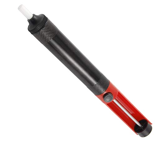 Aexit Solder Removing Welding Accessories Desoldering Pump Sucker Black Welding Accessories Red Tool