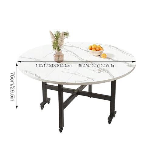 Mesa auxiliar plegable de hoja abatible con ruedas universales y pata de puerta móvil 3
