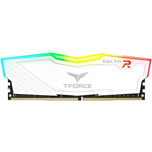 TeamGroup T-Force Delta RGB 8GB 3200MHz (3200MT/s) CL16 White DDR...