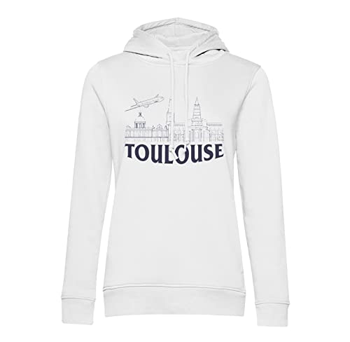 Sweat à capuche Toulouse Ville Rose au style minimaliste moderne
