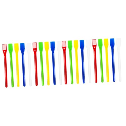 DIYEAH 40 Piezas Barra De Paleta De Pigmentos. Palo De Color De Plástico Varilla Agitadora Varillas De Agitación De Plástico Mezclador De Pinturas Gouache El Plastico Reutilizable