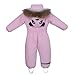 Toddler One Piece Snowsuit Boys Girls Windproof Waterproof Snow Suit 2025 Fashion Snowboarding (Light Pink, 5-6 Years)
