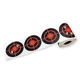 Splatter Targets Stickers, 3-inch Self Adhesive Shooting Targets Paper, 250/roll, Highly Visible Instant Feedback Fluorescent Yellow Impact for BB Gun, Pellet Gun, Airsoft