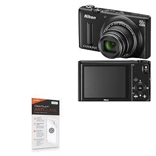 BoxWave Nikon Coolpix S9600 �X�N���[���v���e�N�^�[ [ClearTouch Anti-Glare (2���p�b�N) ] �w��h�~ �}�b�g�t�B�����X�L�� Nikon Coolpix S9600 L840�p
