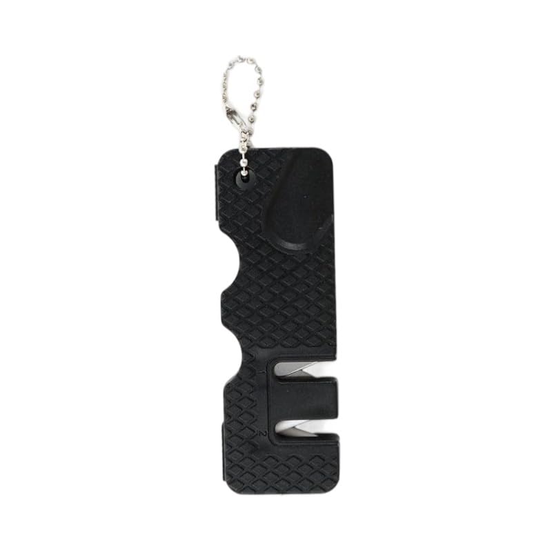 Black Pocket Knife Sharpener Handheld Keychain Sharpening Tool For Outdoor Camping Kitchen Knives Accessories Kitchen Utensils and Gadgets