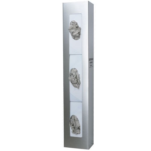 BOWMAN - Glove Box Dispenser - Triple - Space Saver 5.50"W x 30.04"H x 3.94"D (4 Pack)
