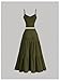 GORGLITTER Women's 2 Piece Maxi Skirt Sets Cami Crop Top Ruffle Hem Flowy Midi Skirt Vacation Going Out Outfits 2026 Army Green Medium