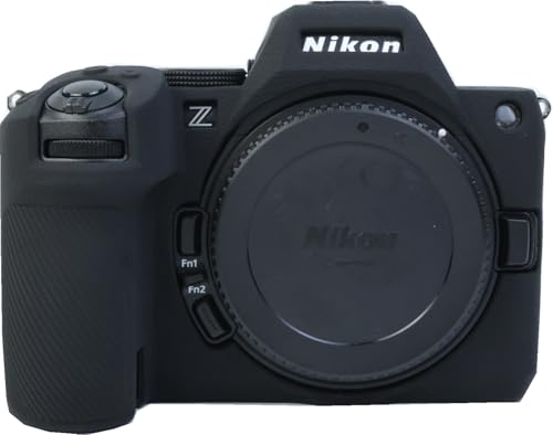 Funda para cámara Nikon Z5 II, silicona negra ligera miniatura 1