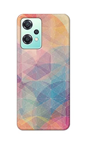 Image of Printed Hard Back Cover Case for OnePlus Nord CE 2 Lite 5G Back Cover (Crumpled Paper Design) -1803