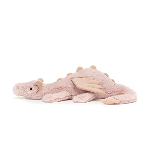 Jellycat Rose Dragon Stuffed Animal, Medium